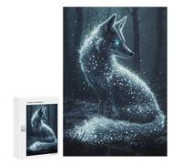 Puzzles 300 PCS pour Adultes Enchanted Winter Fox Puzzles pour Adolescents Activités Familiales Défi Éducatif Jeu Stimulant Et Divertissement en Famille 300 PCS