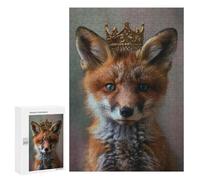 Puzzles 300 PCS pour Adultes Fox King Adolescents Puzzles Jeu Manuel Découpe De Précision Aide À Stimuler Le Cerveau 300 PCS