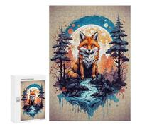 Puzzles 300 PCS pour Adultes Fox Vintage Adolescents Puzzles Jeu Manuel Découpe De Précision Aide À Stimuler Le Cerveau 300 PCS