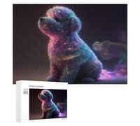 Puzzles 300 PCS pour Adultes Galactic Poodle Cosmic Canine Wonder Puzzle, Jouet, Décoration Murale, mais Amusant Et Humoristique, Cadeau d'anniversaire Unique 300 PCS