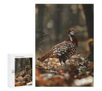 Puzzles 300 PCS pour Adultes Grouse Bird in The Forest Jeu De Puzzle Casse-tête Cadeaux pour Femmes Activités Amusantes À La Maison 300 PCS