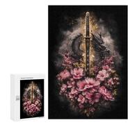 Puzzles 300 PCS pour Adultes Japanese Sword Art Print Puzzles pour Adolescents Activités Familiales Défi Éducatif Jeu Stimulant Et Divertissement en Famille 300 PCS