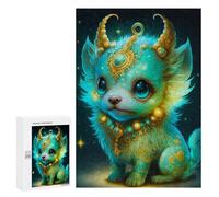 Puzzles 300 PCS pour Adultes Magical Fantasy Creature Art Print -3 Puzzles pour Adolescents Activités Familiales Défi Éducatif Jeu Stimulant Et Divertissement en Famille 300 PCS