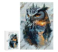 Puzzles 300 PCS pour Adultes Mystic Mountain Owl Adolescents Puzzles Jeu Manuel Découpe De Précision Aide À Stimuler Le Cerveau 300 PCS