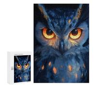 Puzzles 300 PCS pour Adultes Owl with Glowing Eyes Adolescents Puzzles Jeu Manuel Découpe De Précision Aide À Stimuler Le Cerveau 300 PCS