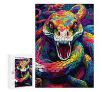 Puzzles 300 PCS pour Adultes Rainbow Serpent Artwork Puzzle, Jouet, Décoration Murale, mais Amusant Et Humoristique, Cadeau d'anniversaire Unique 300 PCS