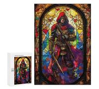 Puzzles 300 PCS pour Adultes Stained Glass Battle Mage Adolescents Puzzles Jeu Manuel Découpe De Précision Aide À Stimuler Le Cerveau 300 PCS