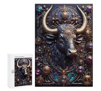 Puzzles 300 PCS pour Adultes Steampunk Mighty Bull Adolescents Puzzles Jeu Manuel Découpe De Précision Aide À Stimuler Le Cerveau 300 PCS