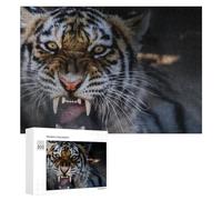 Puzzles 300 PCS pour Adultes Wild Tiger Roar Nature's Power Display Puzzles pour Adultes, Jouet, Décoration Murale, Améliore La Mémoire, Cadeau d'anniversaire, Cadeaux, 300 PCS