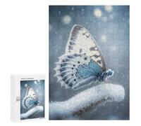 Puzzles 300 PCS pour Adultes Winter Butterfly Beauty Adolescents Puzzles Jeu Manuel Découpe De Précision Aide À Stimuler Le Cerveau 300 PCS