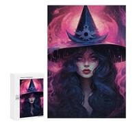 Puzzles 300 PCS pour Adultes Witch's Enchanted Hat -1 Puzzle, Jouet, Décoration Murale, mais Amusant Et Humoristique, Cadeau d'anniversaire Unique 300 PCS