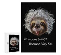 Puzzles 300 PCS Professor Sloth Puzzles pour Adolescents Jeux Relaxants Défi Difficile Cadeaux Uniques d'anniversaire Et De Noël 300 PCS