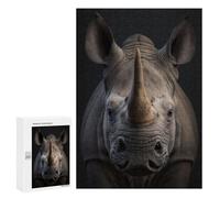 Puzzles 300 PCS Rhino AI Generative Puzzles pour Adolescents Jeux Relaxants Défi Difficile Cadeaux Uniques d'anniversaire Et De Noël 300 PCS