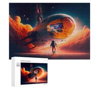 Puzzles 300 PCS Space Exploration Adventure -1 Puzzles pour Adolescents Jeux Relaxants Défi Difficile Cadeaux Uniques d'anniversaire Et De Noël 300 PCS