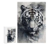 Puzzles 300 PCS Tiger Beauty Watercolor Puzzles pour Adolescents Jeux Relaxants Défi Difficile Cadeaux Uniques d'anniversaire Et De Noël 300 PCS