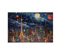 Puzzles 300 Pièces Adultes La Cité Ciel Étoilé 40 x 28 cm Jeu Educatif Puzzle Impossible Puzzle Adultes 300 Pièces Puzzles