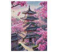 Puzzles 300 Pièces Adultes, Puzzle De Jeu, Japon Style Planche De Bois, Excellent Cadeau pour Enfants 42×30cm