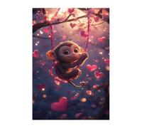 Puzzles 300 Pièces Adultes Singe Animal, Jouet Educatif Développe Observation et Logique, Puzzle Adultes 300 Pièces 40 x 28 cm