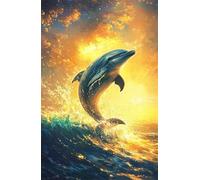 Puzzles 300 Pièces Adultes Vagues Dauphin 40x28 cm, Jeu éducatif Défi Jouet Développe Observation et Logique, Puzzle 300 Pieces