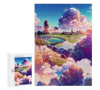 Puzzles 300 pièces pour adolescents pastel nuageux fantastiques jeux de relaxation encourager la mémoire toute la famille 300 pièces