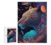 Puzzles 300 pièces pour adolescents Tigre Whimsical dans Forêt Fantasy Puzzles Jeux de relaxation Encourager la mémoire toute la famille 300 pièces