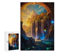 Puzzles 300 pièces pour adultes Fantasy Grotte Nature Sky Puzzles pour adolescents Jouets Décoration murale Décoration parfaite Difficile à résoudre 300 pièces