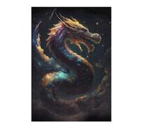 Puzzles 38x26cm/1000pcs Celestial Dragon Universe Casse-tête pour Adultes, Jeu De Réflexion, pour S'amuser en Famille, Cadeaux d'anniversaire Et De Noël Uniques 38x26cm/1000pcs