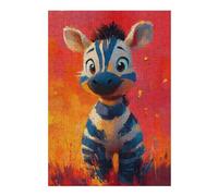 Puzzles 38x26cm/1000pcs Cute Zebra Painting Casse-tête pour Adultes, Jeu De Réflexion, pour S'amuser en Famille, Cadeaux d'anniversaire Et De Noël Uniques 38x26cm/1000pcs