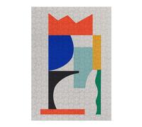 Puzzles 38x26cm/1000pcs pour Adolescents Abstract Collage 9 Puzzles pour Adultes Décoration Murale Jouet Une Œuvre d'art Cadeaux pour Les Amis Et La Famille 38x26cm/1000pcs