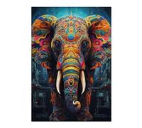 Puzzles 38x26cm/1000pcs pour Adolescents Colorful Elephant Artwork-31 Puzzles pour Adultes À Monter Soi-même, Jouets, Décoration Parfaite, Cadeaux Anti-Stress 38x26cm/1000pcs