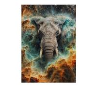 Puzzles 38x26cm/1000pcs pour Adolescents Cosmic Nebula Elephant Puzzles À Monter Soi-même, Jouets De Course À La Main, Une Offre Idéale comme Cadeau pour Toute La Famille 38x26cm/1000pcs