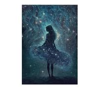 Puzzles 38x26cm/1000pcs pour Adolescents Galactic Silhouette Puzzles pour Adultes Jeu Manuel pour S'amuser en Famille Cadeaux Anti-Stress 38x26cm/1000pcs