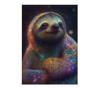 Puzzles 38x26cm/1000pcs pour Adolescents Galaxy Baby Sloth Animal Puzzle pour Adultes Jeu De Réflexion Analyse Et Logique Cadeaux pour Amis Et Famille 38x26cm/1000pcs