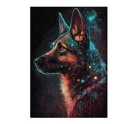 Puzzles 38x26cm/1000pcs pour Adolescents German Shepherd Dog Puzzles pour Adolescents - Jeu Manuel - Décoration Murale - Cadeaux Anti-Stress 38x26cm/1000pcs