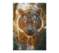 Puzzles 38x26cm/1000pcs pour Adolescents Glowing-Eyed Tiger in The Jungle Puzzles pour Adolescents - Jeu Manuel - Décoration Murale - Cadeaux Anti-Stress 38x26cm/1000pcs
