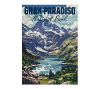 Puzzles 38x26cm/1000pcs pour Adolescents Gran Paradiso Italy Puzzle Adulte Jeu Manuel D'assemblage De Motifs pour Les Jeux 38x26cm/1000pcs