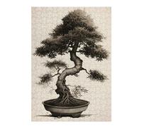 Puzzles 38x26cm/1000pcs pour Adolescents Ink Wash Bonsai Tree Puzzles À Monter Soi-même, Jouets De Course À La Main, Une Offre Idéale comme Cadeau pour Toute La Famille 38x26cm/1000pcs