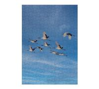 Puzzles 38x26cm/1000pcs pour Adolescents Japanese Cranes Bird Fly Puzzle Jeux De Famille Décoration Intérieure Cadeaux Anti-Stress 38x26cm/1000pcs