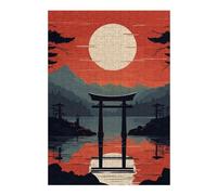 Puzzles 38x26cm/1000pcs pour Adolescents Japanese Gate Jeux Relaxants pour Adultes Difficile Difficile Cadeaux pour Les Amis Et La Famille 38x26cm/1000pcs