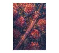 Puzzles 38x26cm/1000pcs pour Adolescents Katana in Dahlias Puzzles pour Adultes Jeu Manuel Améliore La Mémoire pour Les Joueurs 38x26cm/1000pcs