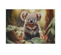 Puzzles 38x26cm/1000pcs pour Adolescents Koala in The Wild Nature's Adorable Masterpiece Puzzle Adulte Jeu Manuel Décoration Parfaite Aide À Exercer Le Cerveau 38x26cm/1000pcs