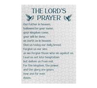 Puzzles 38x26cm/1000pcs pour Adolescents Lords Prayer Blue Doves Puzzle pour Adultes Jeu De Réflexion Analyse Et Logique Cadeaux pour Amis Et Famille 38x26cm/1000pcs
