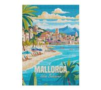 Puzzles 38x26cm/1000pcs pour Adolescents Mallorca Islas Baleares Puzzle pour Adultes Jeu De Réflexion Analyse Et Logique Cadeaux pour Amis Et Famille 38x26cm/1000pcs