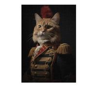 Puzzles 38x26cm/1000pcs pour Adolescents Napoleon Orange Tabby Cat Puzzles À Monter Soi-même, Jouets De Course À La Main, Une Offre Idéale comme Cadeau pour Toute La Famille 38x26cm/1000pcs