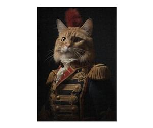 Puzzles 38x26cm/1000pcs pour Adolescents Napoleon Orange Tabby Cat Puzzles À Monter Soi-même, Jouets De Course À La Main, Une Offre Idéale comme Cadeau pour Toute La Famille 38x26cm/1000pcs