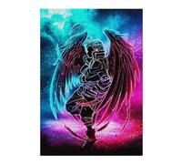 Puzzles 38x26cm/1000pcs pour Adolescents Neon Angel Wings Artwork Puzzles pour Adultes À Monter Soi-même, Jouets, Décoration Parfaite, Cadeaux Anti-Stress 38x26cm/1000pcs