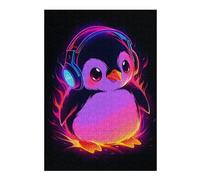 Puzzles 38x26cm/1000pcs pour Adolescents Penguin Music Passion Puzzles À Monter Soi-même, Jouets De Course À La Main, Une Offre Idéale comme Cadeau pour Toute La Famille 38x26cm/1000pcs