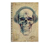 Puzzles 38x26cm/1000pcs pour Adolescents Rad Music Skull Sketchbook Puzzles pour Adultes Jeux De Détente Découpe De Précision Défi À Compléter 38x26cm/1000pcs