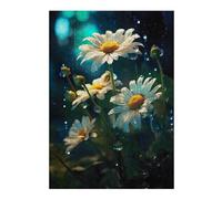 Puzzles 38x26cm/1000pcs pour Adolescents Rainy Chamomile Flower Puzzles À Monter Soi-même, Jouets De Course À La Main, Une Offre Idéale comme Cadeau pour Toute La Famille 38x26cm/1000pcs