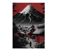 Puzzles 38x26cm/1000pcs pour Adolescents Red Mountain Puzzle pour Adultes, Jouet, Décoration Murale, pour S'amuser en Famille, Défi À Relever 38x26cm/1000pcs